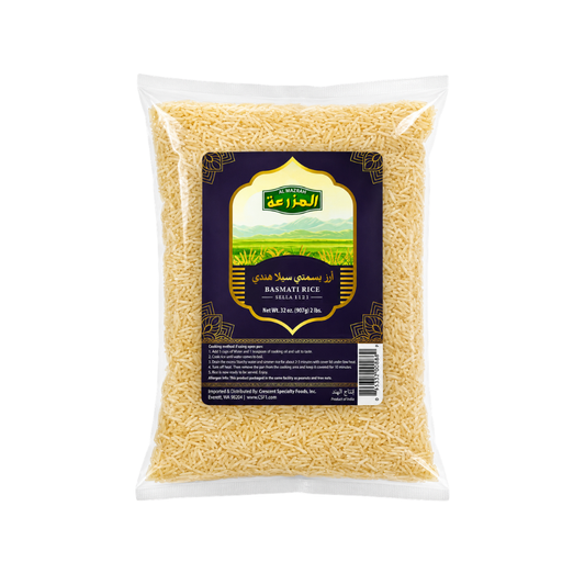 R03BB - Al Mazrah Extra Long Basmati Sella Rice 18 x 32 oz (907g)