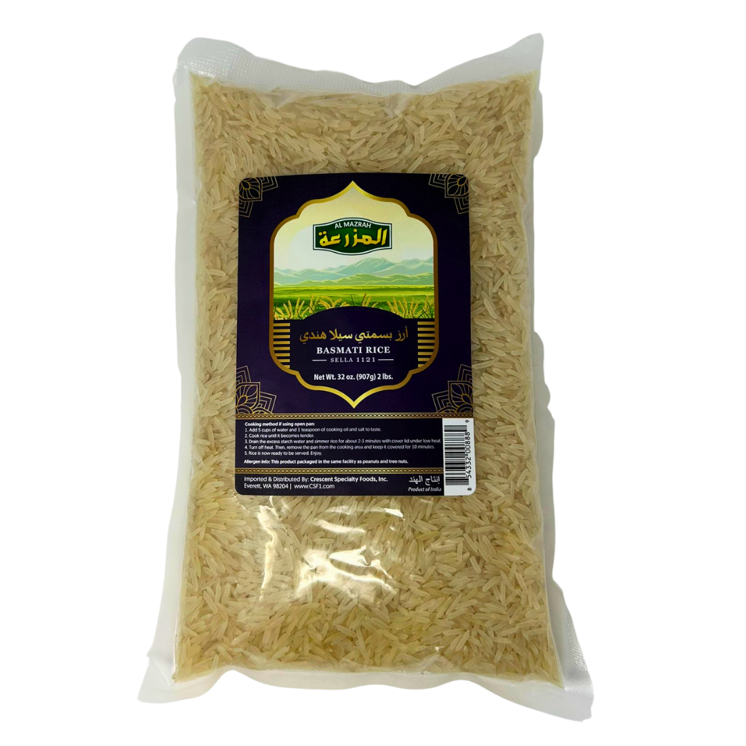 R03BB - BAGS Al Mazrah Extra Long Basmati Sella Rice 18 x 907 g