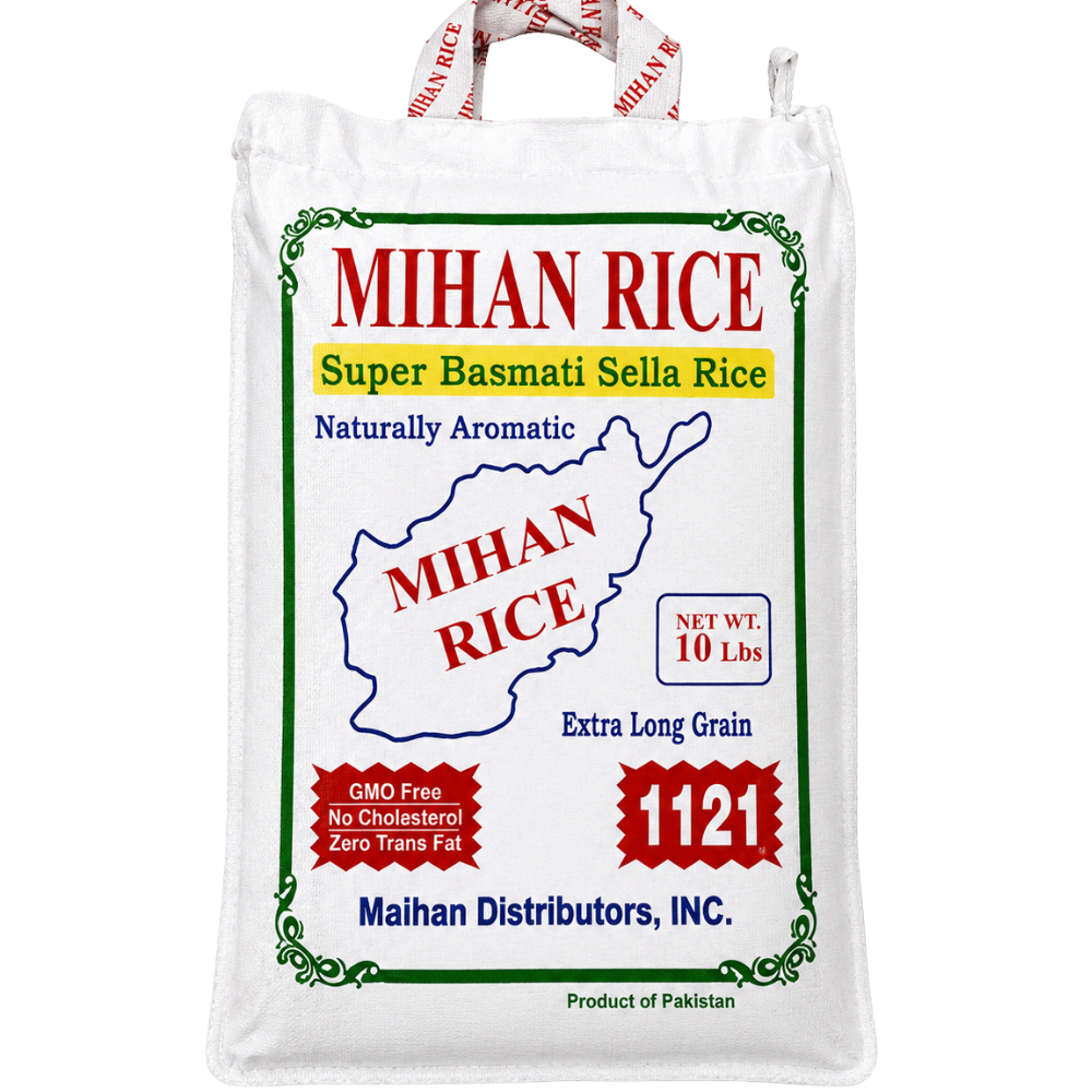 R04B - Mihan Basmati Sella Rice 1121 4 x 160 oz (4540g)
