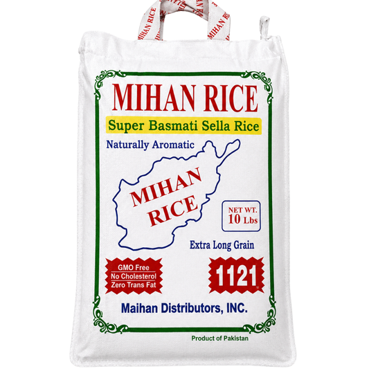 R04B - Mihan Basmati Sella Rice 1121 4 x 160 oz (4540g)