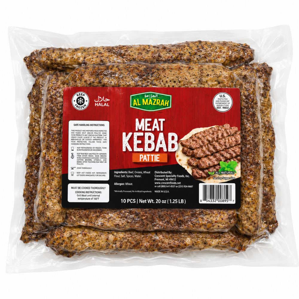 RT03F - Almazrah Beef & Lamb Kabab 10 PCS 20 x 20 oz (566g)