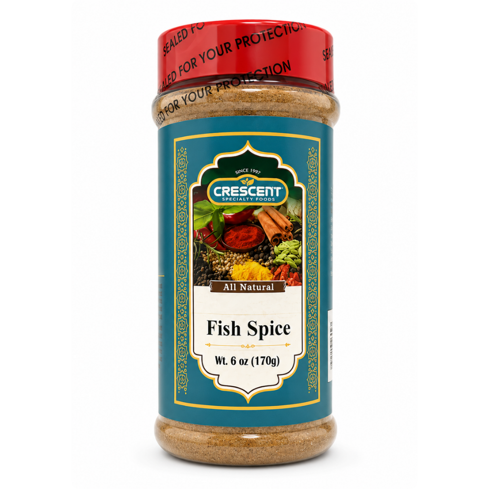 SP09E – Crescent Fish Spices Jars 12 x 6 oz (170g)