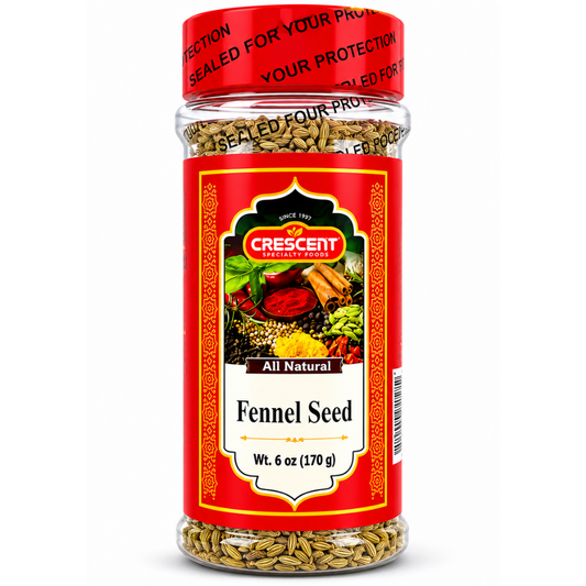 SP13E – Crescent Fennel Seed 12 x 6 oz. Jars