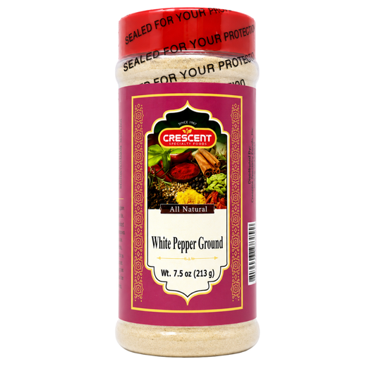 SP13J – Crescent White Ground Pepper 12 x 7.5 oz. (213g)  Jars