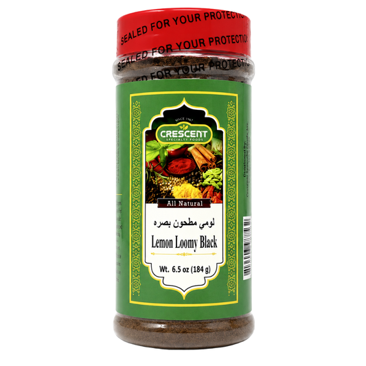 SP14C - Crescent Lemon (Lommy) Black Ground 12 x 6.5 oz (184g) Jars