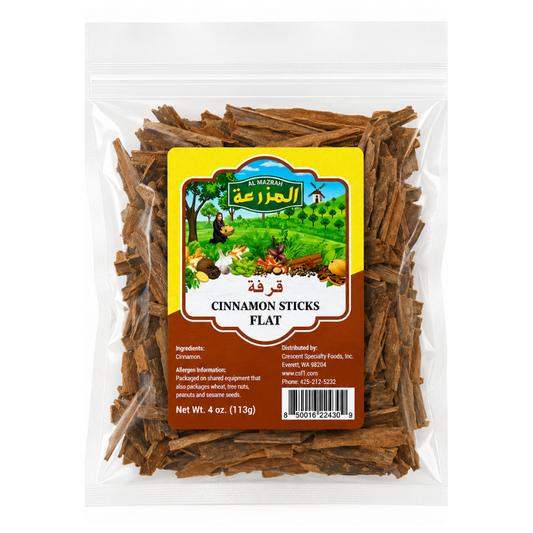 SP32DA – Al Mazrah Flat Cinnamon Sticks 24 x 4 oz Bags