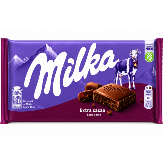 SW08AG – Milka Dark ( Extra Cocoa) Bars 25 x 90 gr