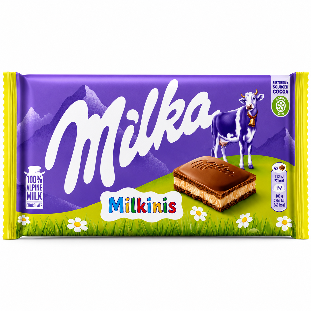 SW08AJ - Milka Milkinis Bars 22 x 100 gr