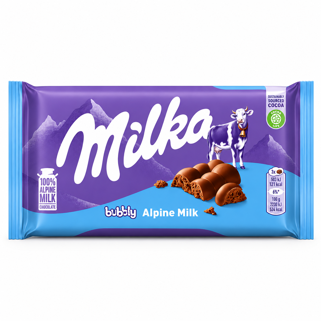 SW08D - Milka Bars Alpine Milk Choco 24 x 100 g
