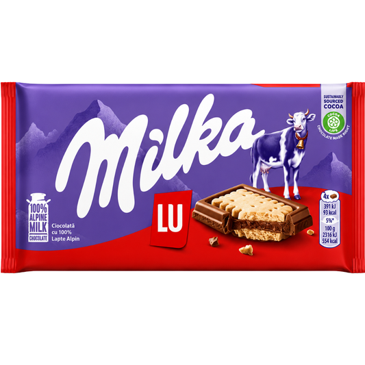 SW08P - Milka Bar Sandwich Tablet LU 18 x 87 gr