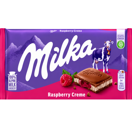 SW08T – Milka Raspberry Himbeere Bars 22 x 100 g.