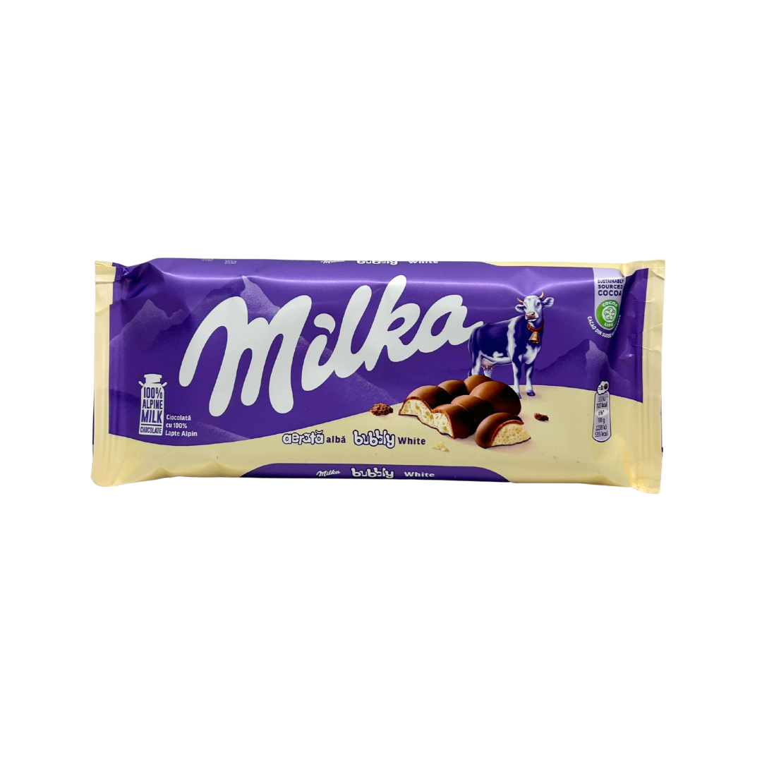 SW08Y - Milka Bubbly White Bars 15 x 95g