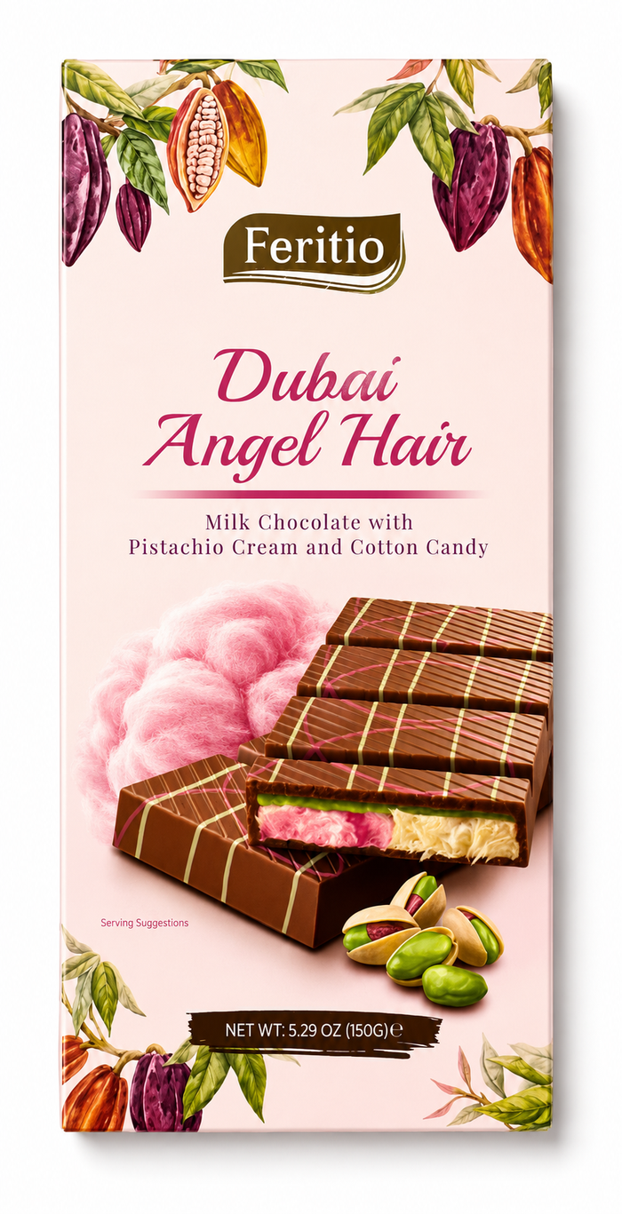 SW0908 - Feritio Angel Hair Dubai Chocolate 48 x 150g.