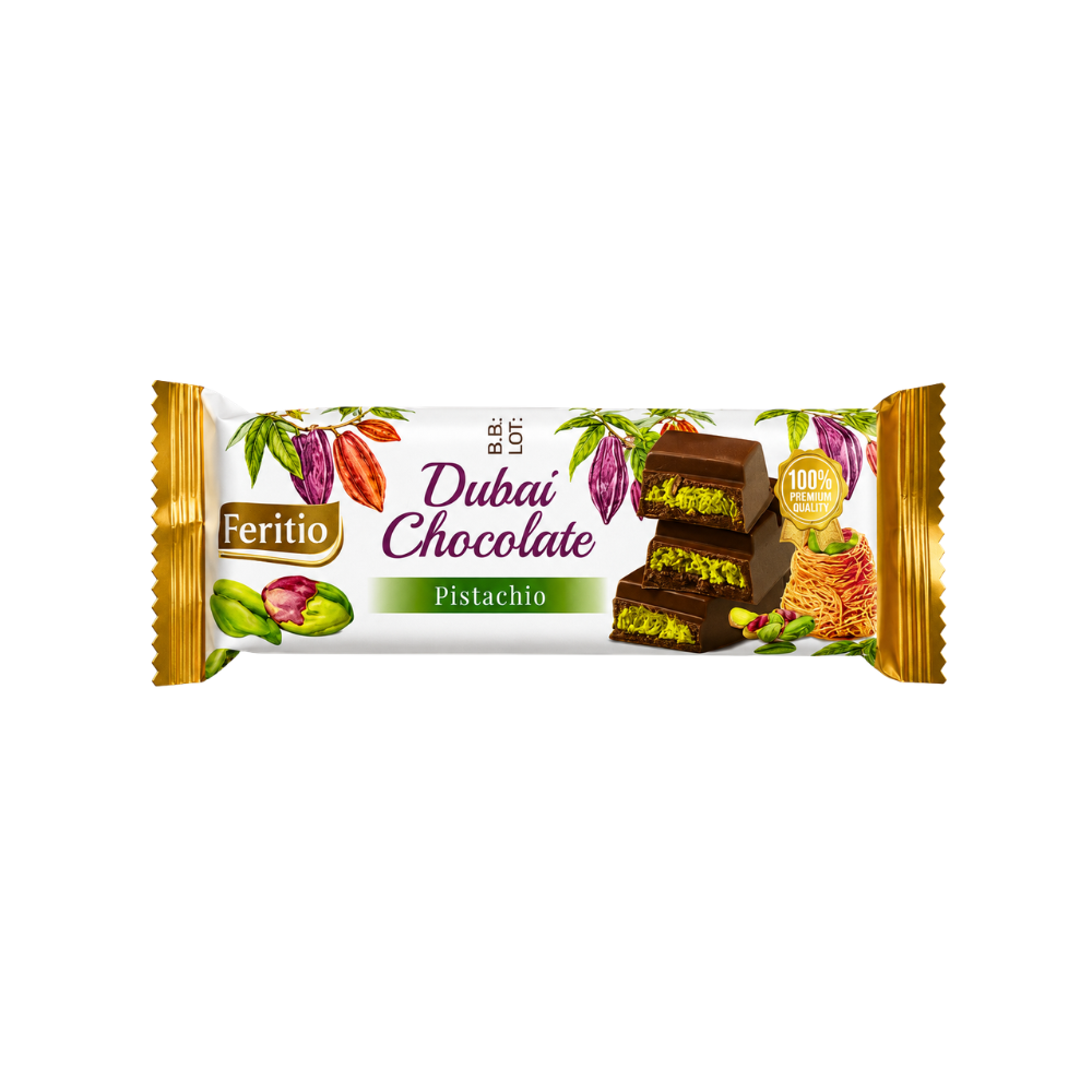 SW0909 - Feritio Dubai Chocolate Pistachio 72 x 40g