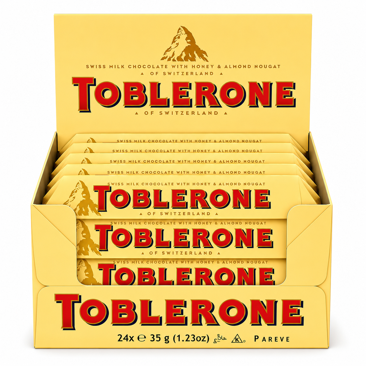 SW10J - Toblerone Swiss Chocolate Milk W/ Honey And Almond 20 x 100 g