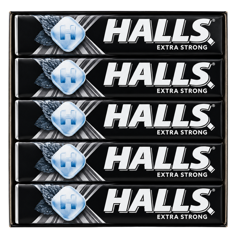 SW2101 – Halls Candy Extra Strong 20 x 33.5 gr