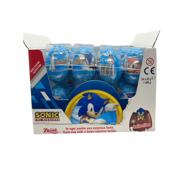 SW5202 - Zaini Sonic Surprise Eggs 24 x 20 gr