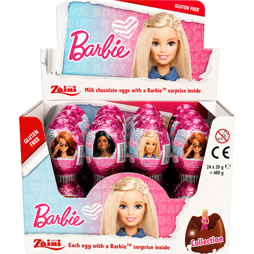 SW52C – Zaini Egg With Barbi Surprise Inside 24 x 20 gr
