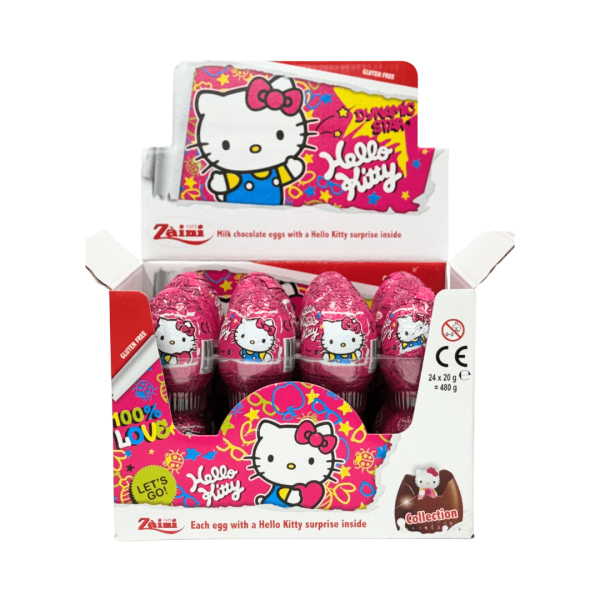 SW52D - Zaini Egg Hello Kitty Surprise Inside 24 x 20 gr