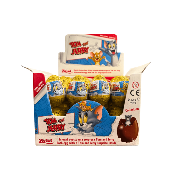 SW52G - Zaini Tom & Jerry Cho Eggs 24 x 24 gr