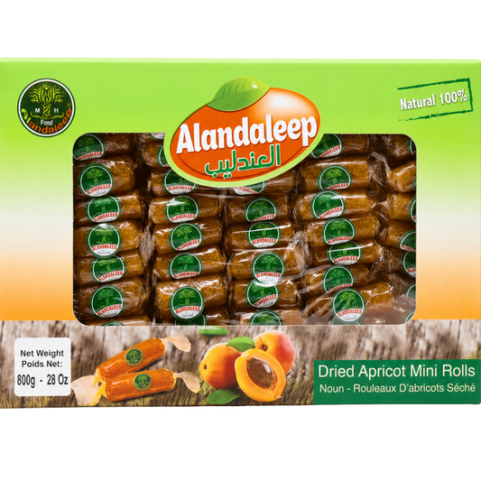 SW9016 - Alandaleep Dried Apricot Mini Rolls 6 x 28 oz (800g)