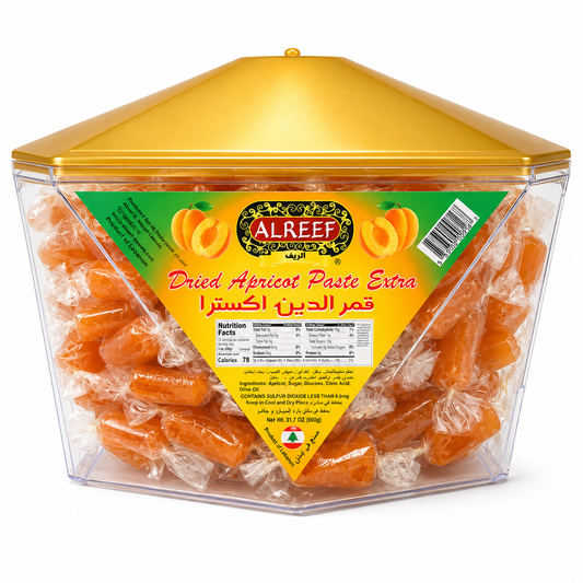 SW9023 - AL Reef Exta Dried Apricot Paste  (Plastic Container) Twist 12 x 32 oz (900g)
