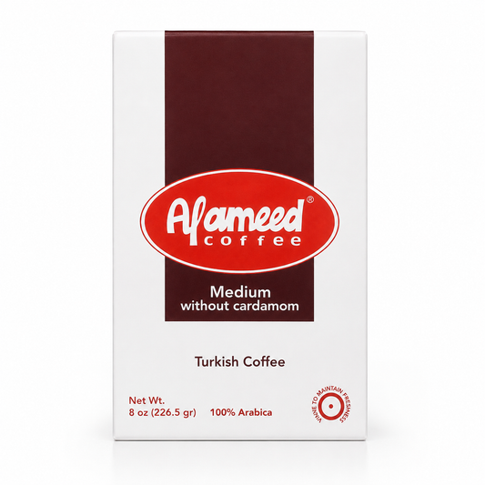 T02A - Al Ameed Medium Turkish Coffee 20 x 8 Oz (226.5g)