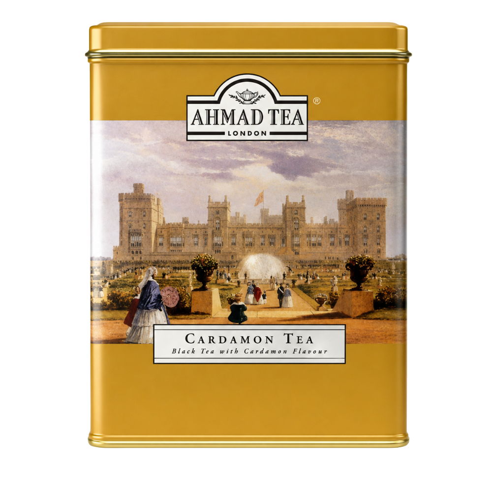 T07B – Ahmad # 785 Cardomom Loose Tea (Gold Tins) 12 x 17.6 oz (500g)