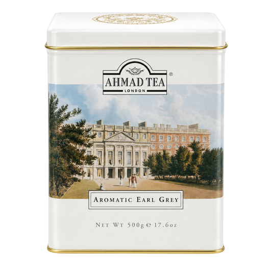 T07D - Ahmad Tea Aromatic Earl Grey Loose 12x500g (White Tins)