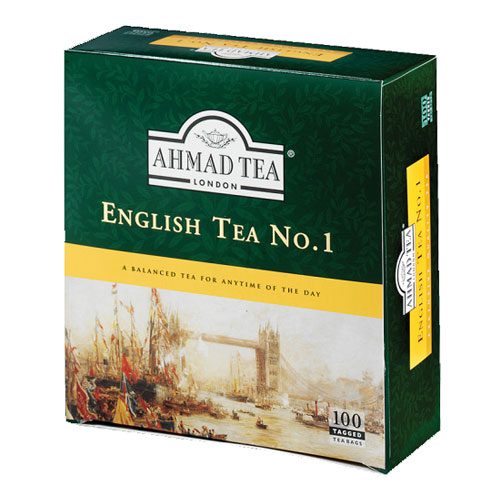 T07F – Ahmad Tea Bags English Number 1 12x100ct (Enveloped)
