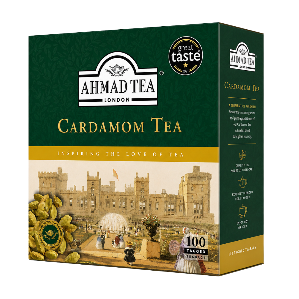 T07K – Ahmad Tea Bag Cardamom (Tagged) 12 x 100 ct