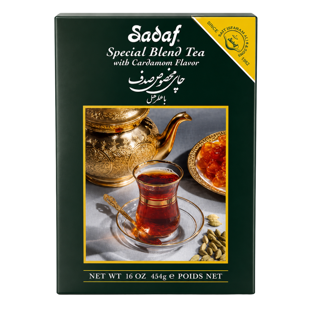 T08 – Sadaf No. 44-6154 Loose Cardamon Tea 24 x 16 oz (454g)