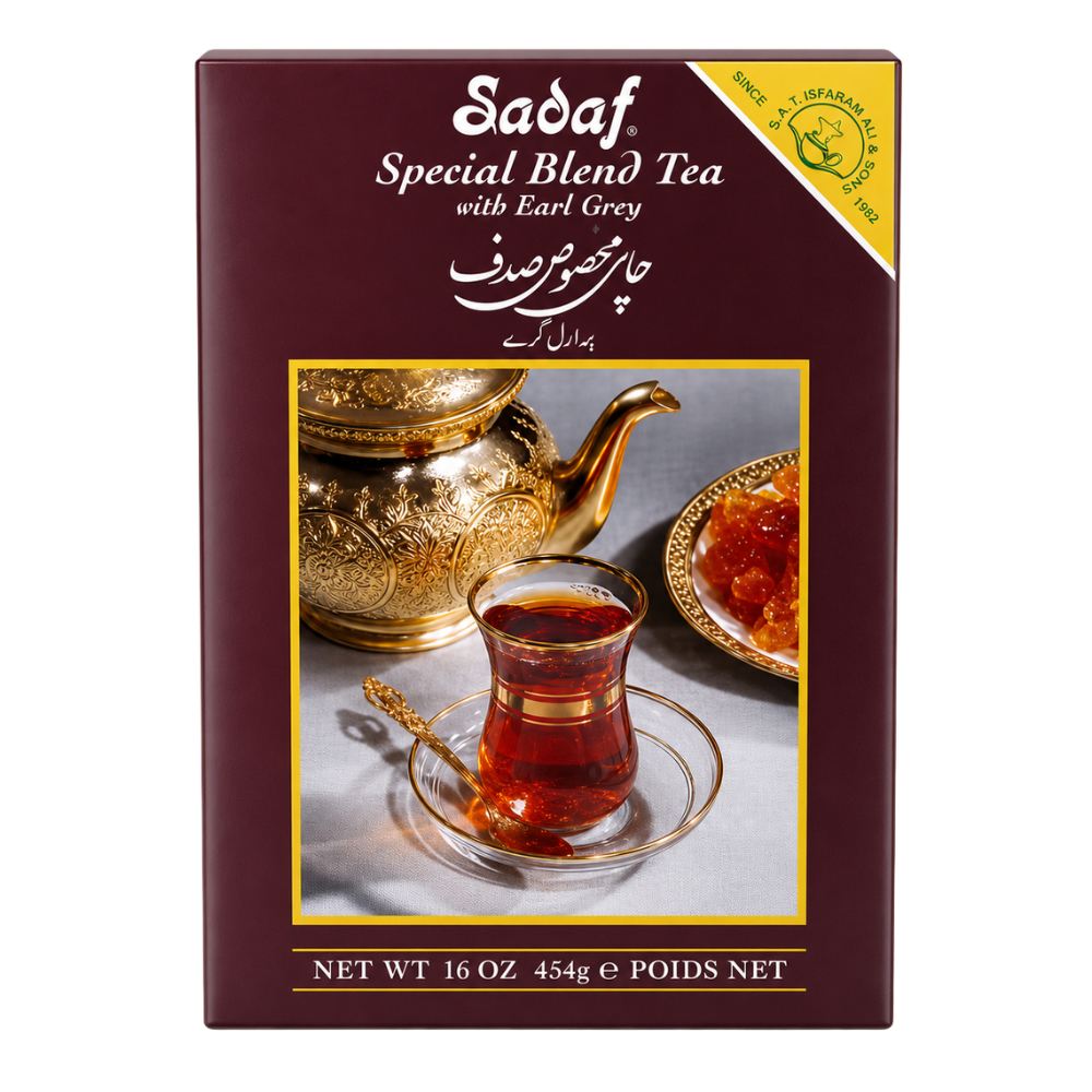 T08B – Sadaf No. 44-6150 Loose Special Blend Earl Grey Tea 24 x 16 oz (454g)