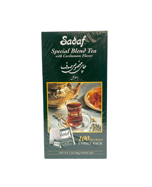 T08D – Sadaf No. 44-6167 Tea Bags Special Blend W/Cardamon 12 x 100