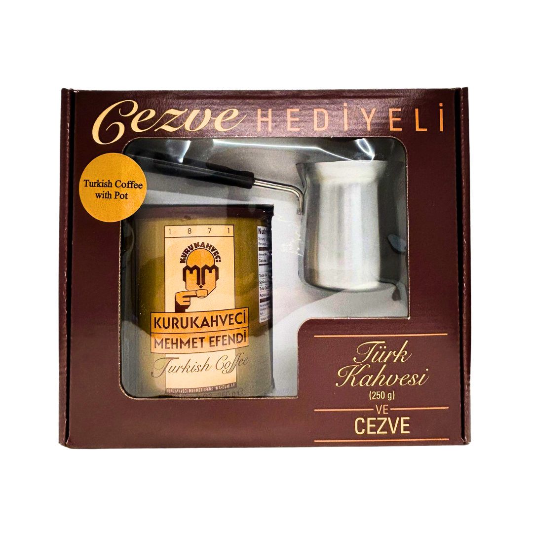 T19A – Gift Set Mehmet Efendi w/ Coffee Pot Coffee 10 x 250 g