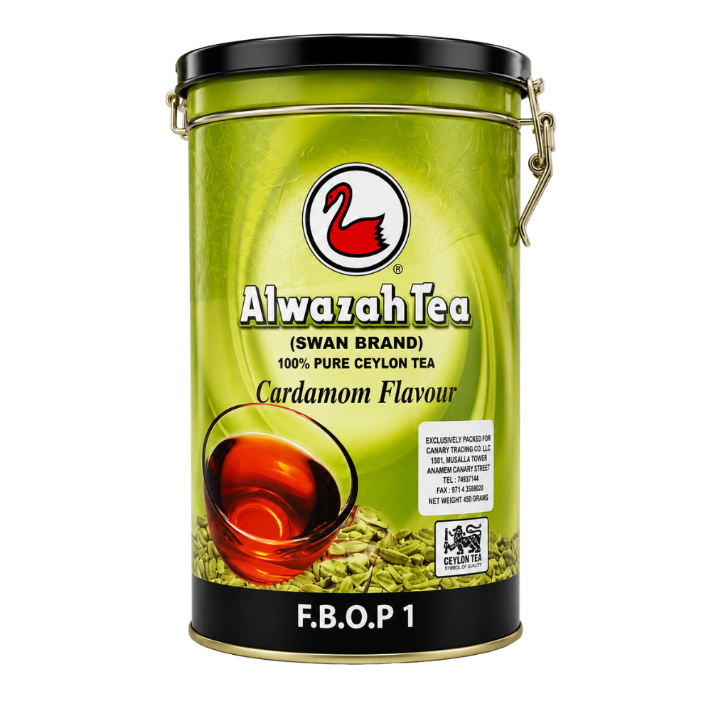 T3103 - F.B.O.P. 1 Alwazah Pure Ceylon Tea With Cardamom 10 X 10.5 oz (300g)