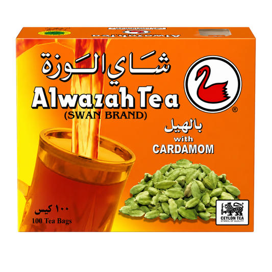 T34B – Alwazah Black Tea Bags W/Cardamom 12 x 100 (Bags)
