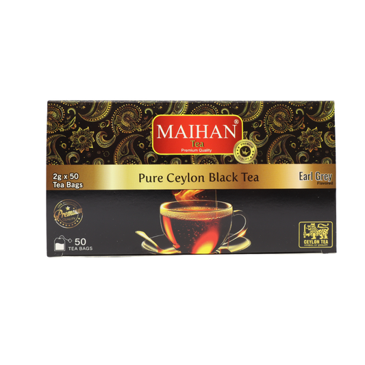 T4202 - Maihan Pure Ceylon Black Tea Bag Earl Grey 6 Box (2 gr x 50)