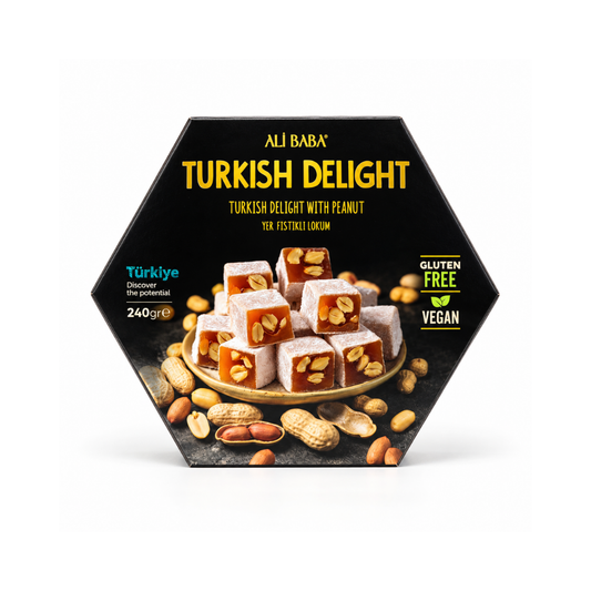 TD0103 - Ali Baba Turkish Delight With Peanut 12 x 240g