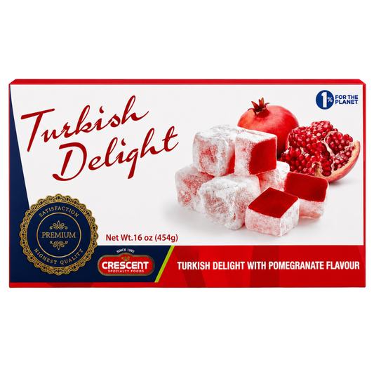 TD01A – Crescent  Turkish Delight With Pomegranate12 x 16 oz (454g)