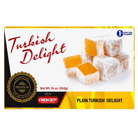 TD01C – Crescent Plain Turkish Delight 12 x 16 oz (454g)