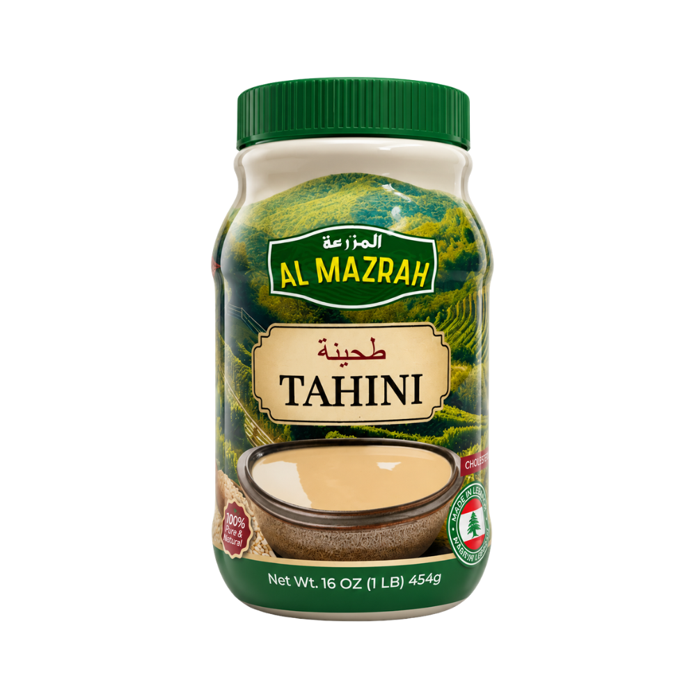 TH0901 – Lebanon 1 LB Sesame Tahini 12 x 16 oz Al Mazrah