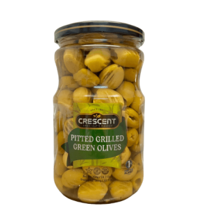 OV01P – Crescent Grilled Pitted Green Olives in Brine 12 x 700 g