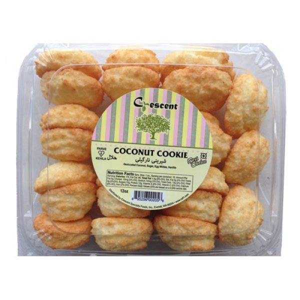 BK0108 - Crescent Coconut Cookies 12x12oz