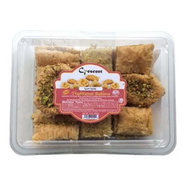 BK0120 - Crescent Baklava Mixed Traditional 10x12oz