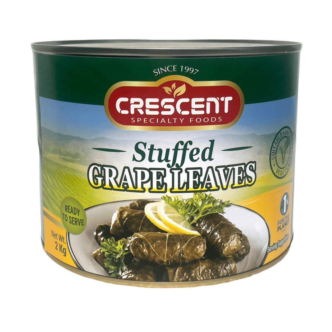 EP07A Crescent Stuffed Grape Leaves 24 x 400 g Crescent Specialty
