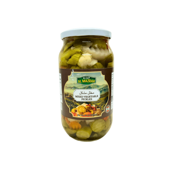 PK36B - Al Mazrah Mixed Vegetable pickles Jar 12 x 1 Kg