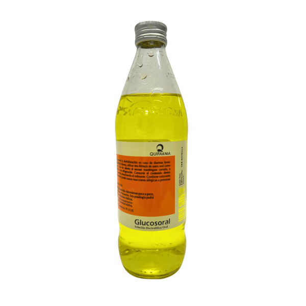 LDK54 - Quifarma Glucosoral Melocoton Glass Bottle 24 x 450 ML