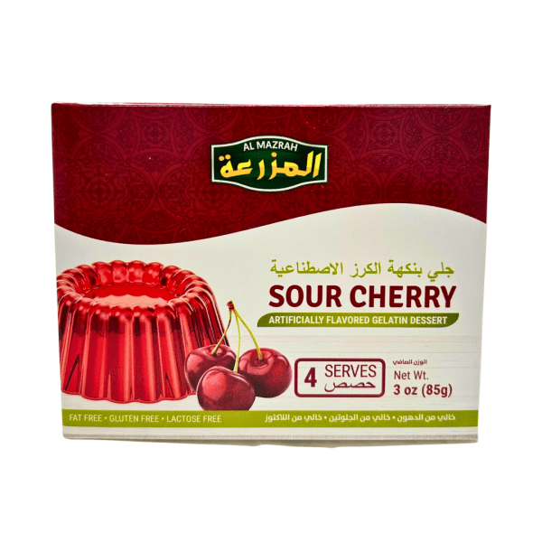MK40D - Almazrah Sour Cherry Gelatin Dessert 48 x 85 g