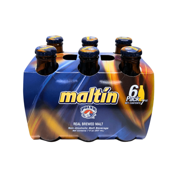 LDK5603 - Maltin Polar Real Brewed Non Alcoholic Malt 24 x 7 FL OZ Glass